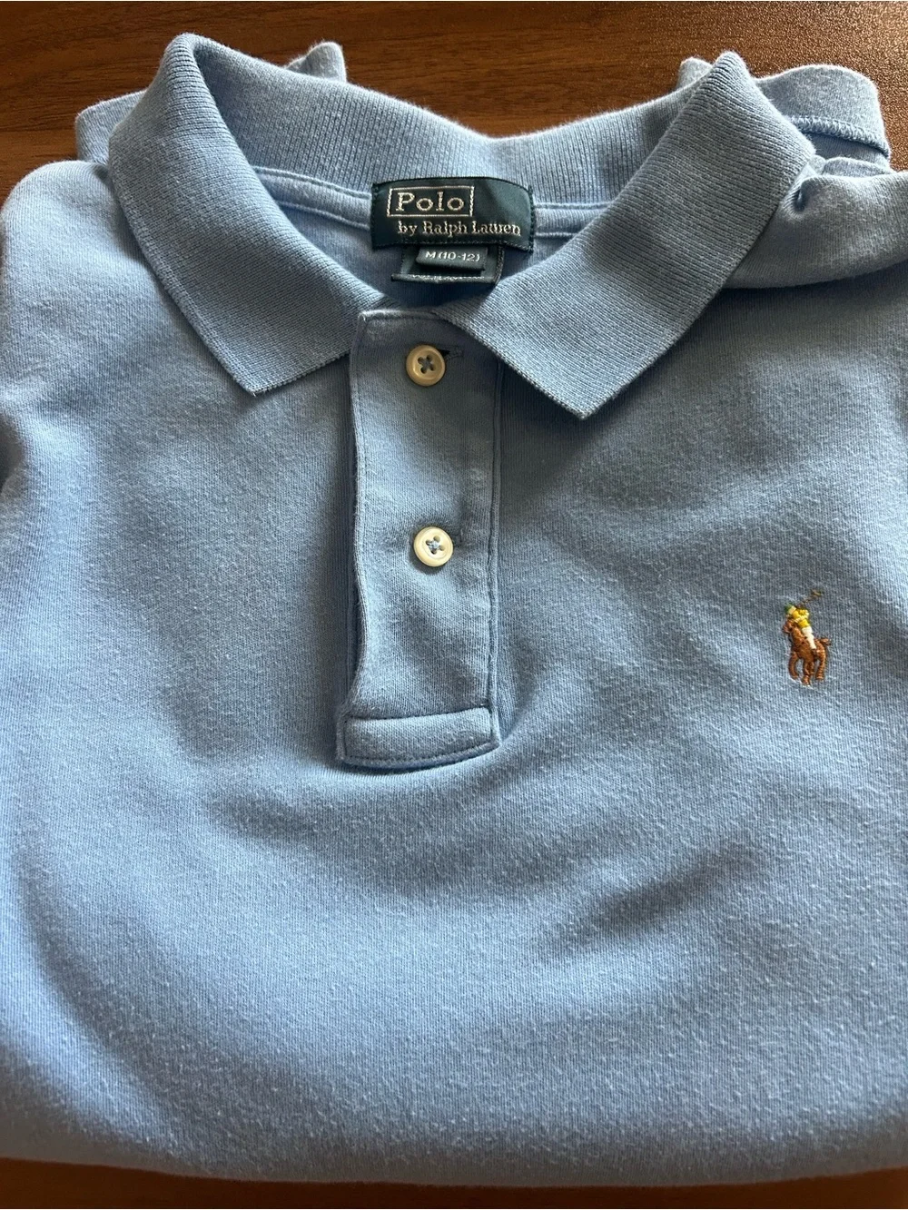 Ralph Lauren Light Blue Kids Polo with Embroidered Pony